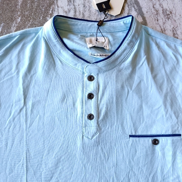 Scott James Men's Henley T-shirt New Size XL - Picture 1 of 2